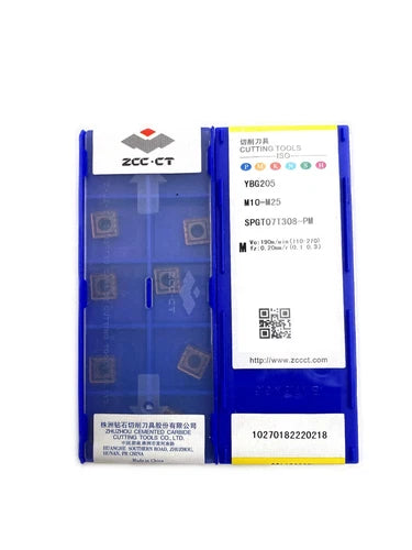 ZCC.CT SPGT07T308-PM YBG205 U drill blade Carbide Inserts 10pcs/Box