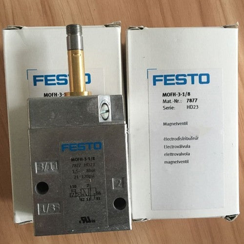 Festo MOFH-3-1/8 7877 Solenoid Valve One Free Shipping MOFH31/8