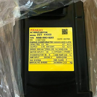 1PC Fanuc A06B-0063-B203 Servo Motor One ping A06B0063B203