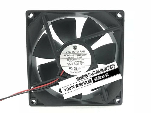 1PC FAN 12V 0.30A 2-wire DC cooling fan 9025 9CM USTF922512HW #dr