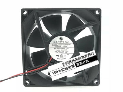 1PC FAN 12V 0.30A 2-wire DC cooling fan 9025 9CM USTF922512HW #dr