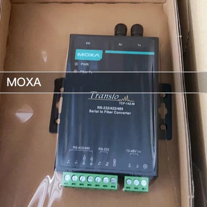 1PC Moxa TCF-142-M-ST RS232 422 485 Transfer Fiber Converter