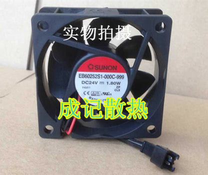 1pcs  SUNON EB60252S1-000C-999 6025 24V 1.8w 6CM inverter fan
