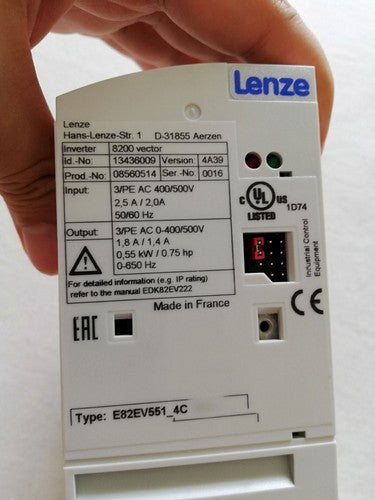 LENZE E82EV551K4C Inverter One ping