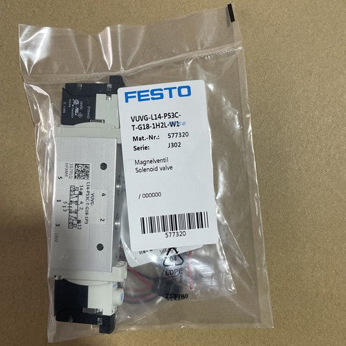 Festo VUVG-L14-P53C-T-G18-1H2L-W1 577320 Solenoid Valve One Free Shipping