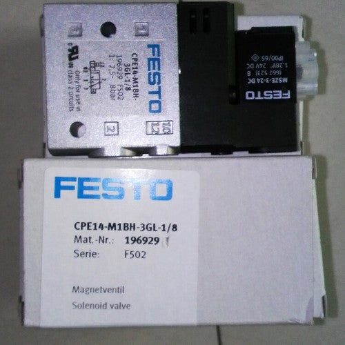 Festo CPE14-M1BH-3GL-1/8 196929 Solenoid Valve One Free Ship CPE14M1BH3GL1/8