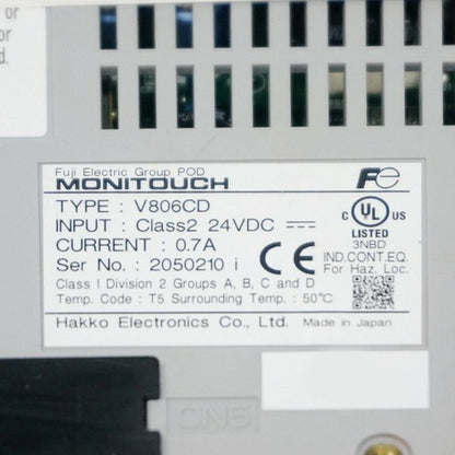 Fuji V806CD HMI Touch Screen Panel 1PC ping