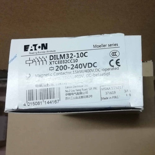 1PC EATON MOELLER DILM32-10C 200-240VDC Contactor DILM3210C