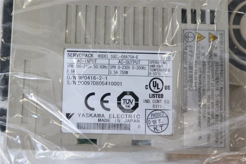 Yaskawa SGDS-08A75A-E Servo Driver 1PC ping SGDS08A75AE