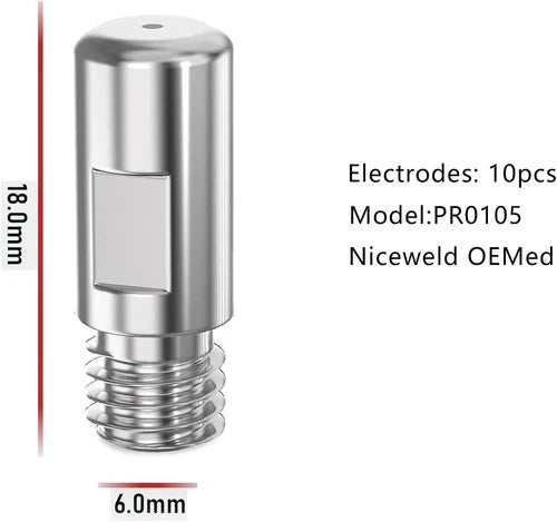 Plasma Drag Tip Electrode 40A for YESWELDER CUT-55DS Pro CUT-65DS Pro Torch 24PK
