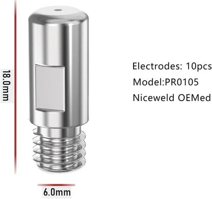 Plasma Drag Tip Electrode 40A for YESWELDER CUT-55DS Pro CUT-65DS Pro Torch 24PK