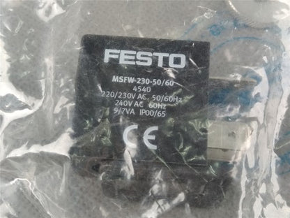 Festo MSFW-230-50/60 4540 Solenoid Valve Coil One Free Shipping MSFW23050/60