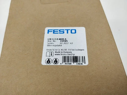 Festo LFR-1/2-D-MIDI-A 159585 Filter regulator One Free Shipping