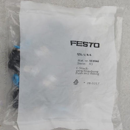 10PCS/1bag Festo QSL-1/8-6 153046 Connector QSL1/86 Free Shipping