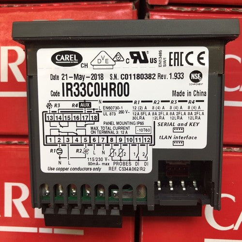 1PC  CAREL IR33C0HR00 Temperature Controller ping