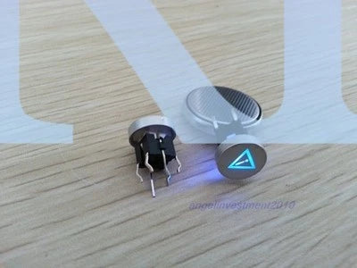 30pcs Blue Led Dia 10mm Cap Careful 12V Momentary Tact Push Button Switch