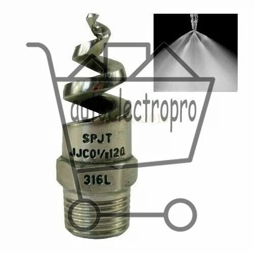 2pcs 316L Industrial Spray Dust Remove Nozzle,Full Cone Spiral Nozzle for Garden