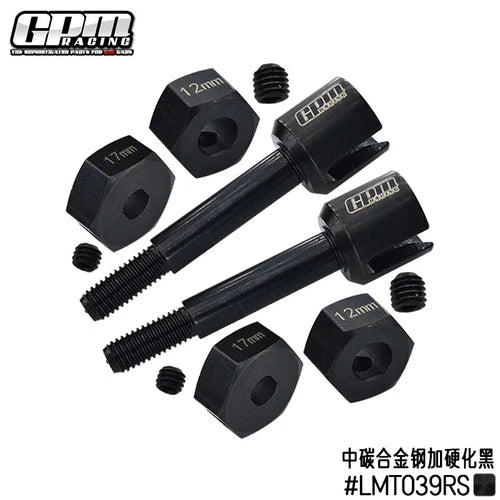 GPM 4140 Carbon Steel Rear Wheel Axle For LOSI 1/8 LMT 1.0/2.0 #ke