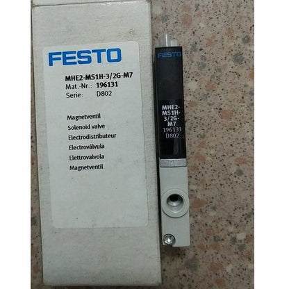 Festo MHE2-MS1H-3/2G-M7 196131 Solenoid Valve One MHE2MS1H3/2GM7