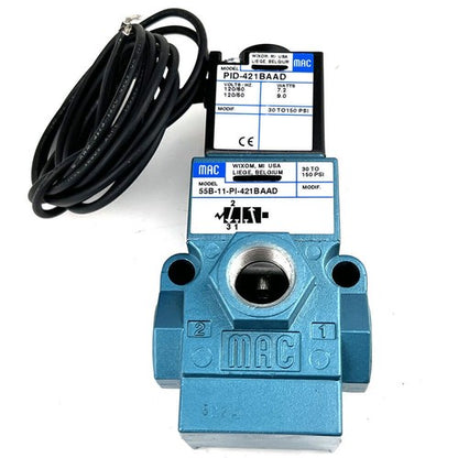 MAC 55B-11-PI-421BAAD Solenoid Valve One 55B11PI421BAAD