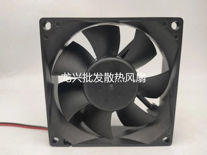 1 PCS Fan 8CM 2 wire cooling fan Axial fan JDH8025S DC24V 0.3A 8025 #dr