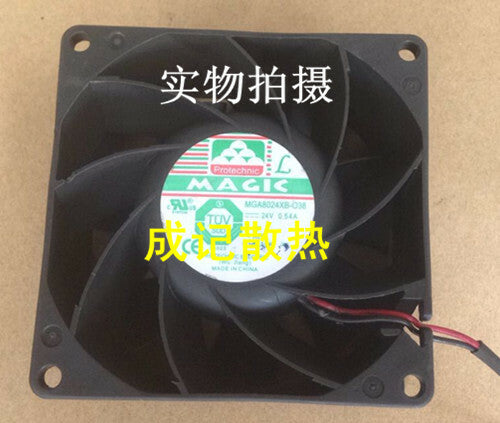 1pcs  MAGIC MGA8024XB-O38 24V 0.54A 8038 2-wire inverter fan