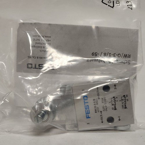 Festo RW/O-3-1/8 4937 Roller Lever Valve One Free Shipping RW/O31/8