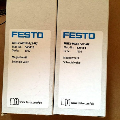 Festo MHE2-MS1H-5/2-M7 525113 Solenoid Valve One MHE2MS1H5/2M7