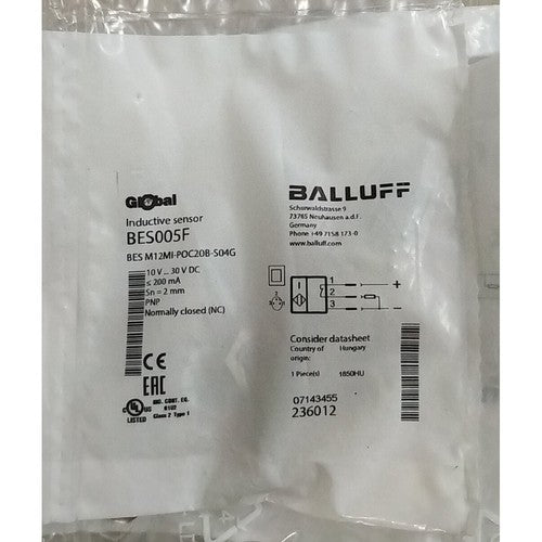 BALLUFF BES M12MI-POC20B-S04G BES005F Sensor One Free Shipping