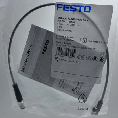 Festo SMT-10G-PS-24V-E-0,3Q-M8D 547863 Proximity Switch One Free Shipping