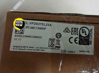 One Delta VFD037EL23A 3.7kw VFD Inverter ping