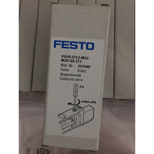 Festo VUVB-ST12-M52-MZH-QX-1T1 557649 Solenoid Valve One Free Shipping