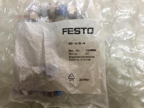 10PCS/1bag Festo QS-3/8-8 153006 Fittings Free Shipping QS3/88