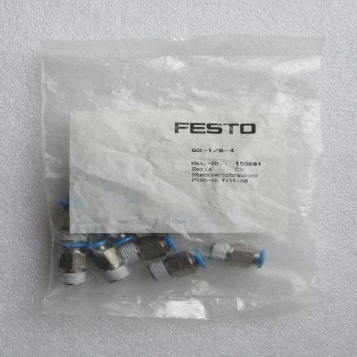 10PCS/1bag Festo QS-1/8-4 153001 Fittings Free Shipping QS1/84