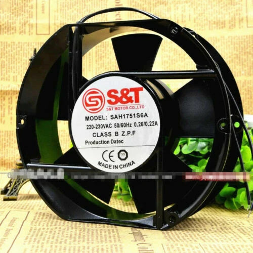 1pcs S&T SAH1751S6A 17050 220-230V 0.26/0.22A 17CM cooling fan