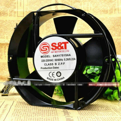 1pcs S&T SAH1751S6A 17050 220-230V 0.26/0.22A 17CM cooling fan