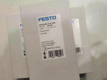 Festo VSVA-B-B52-D-D1-1R5L 561364 Solenoid Valve One Free Shipping