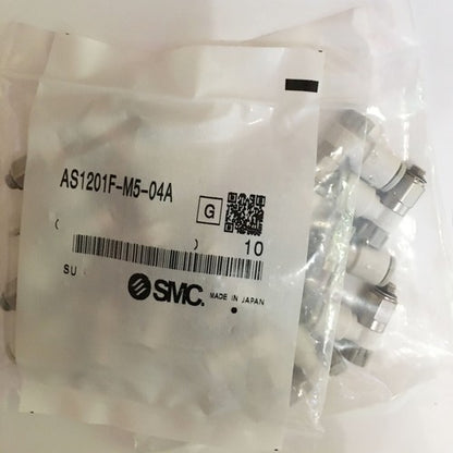 10PCS SMC AS1201F-M5-04A Throttle Control Valve Free Shipping AS1201FM504A
