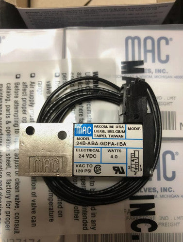 MAC 34B-ABA-GDFA-1BA Solenoid Valve One 34BABAGDFA1BA