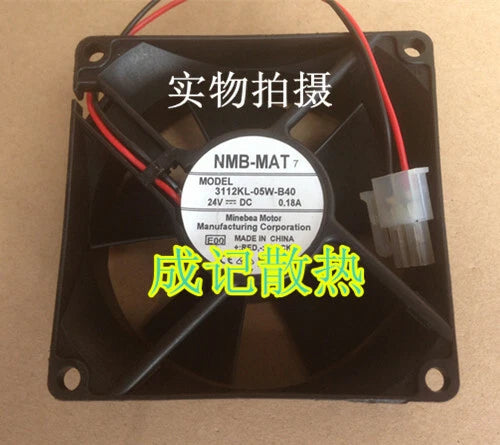 1pcs NMB 3112KL-05W-B40 24VDC 80X32 DC cooling fan
