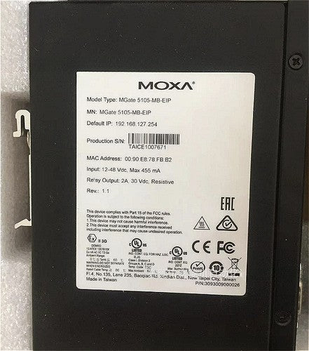 1PC  Moxa 5105-MB-EIP Gateway Module ping