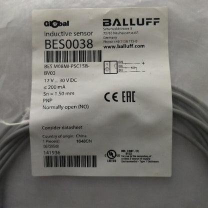 BALLUFF BES M08MI-PSC15B-BV03 Sensor One Free Shipping