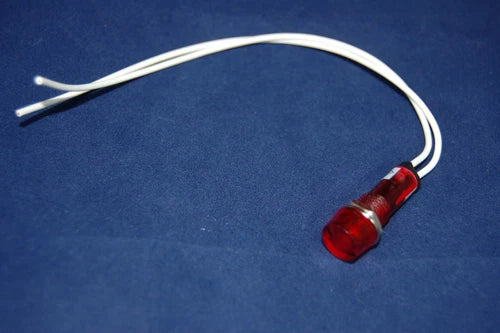 50Pcs CYLINDRICAL Cap with wire 24V AC/DC 10mm RED Pilot Lights #un