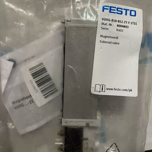 One Festo VUVG-B18-B52-ZT-F-1T1L 804893 Solenoid Valve Free Shipping