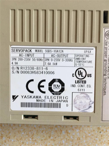 Yaskawa SGDS-10A12A Servo Driver 1PC ping SGDS10A12A