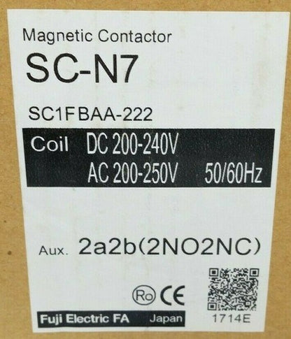 Fuji SC-N7 (152) 220V AC Magnetic Contactor 1PC ping