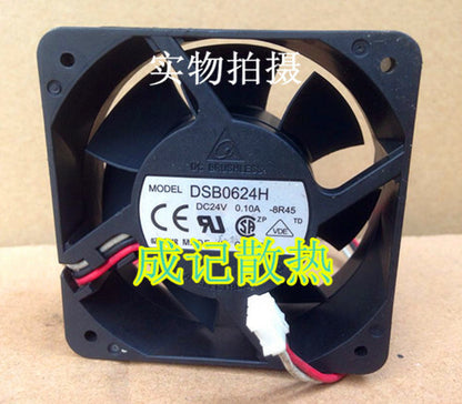 1pcs DELTA DSB0624H 24V 0.10A 60*60*25MM 3-wire cooling fan