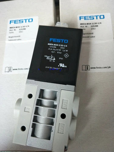 Festo MHE4-M1H-3/2O-1/4 525206 Solenoid Valve One MHE4M1H3/2O1/4