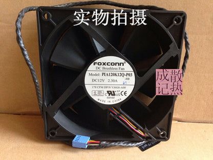 1pcs  Foxconn PIA120K12Q-P03 12V 2.30A DP/N YJ6G0-A00 cooling fan