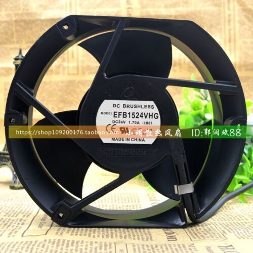 1PC Delta EFB1524VHG Cooling Fan 24V 1.70A 17CM 2-wire